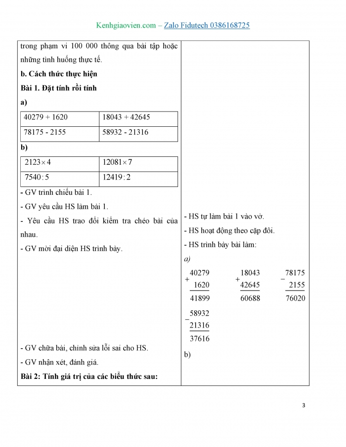 Giáo án và PPT Toán 3 cánh diều bài Em ôn lại những gì đã học (Chương 4)