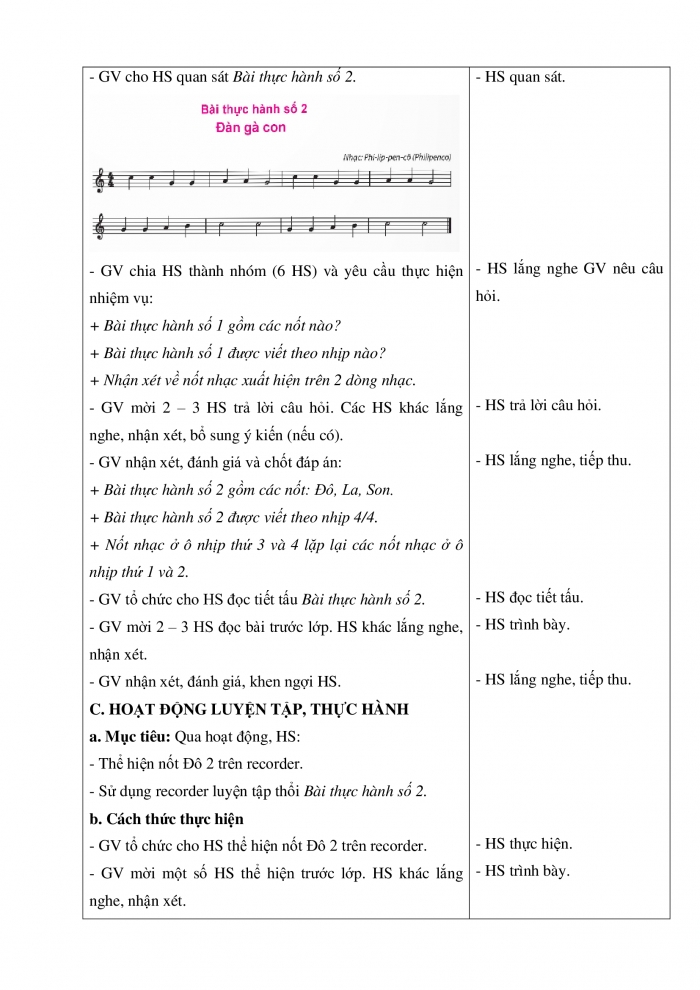 Giáo án và PPT Âm nhạc 5 chân trời Tiết 4: Nhạc cụ, nhạc tiết tấu, nhạc cụ giai điệu. Nhà ga âm nhạc