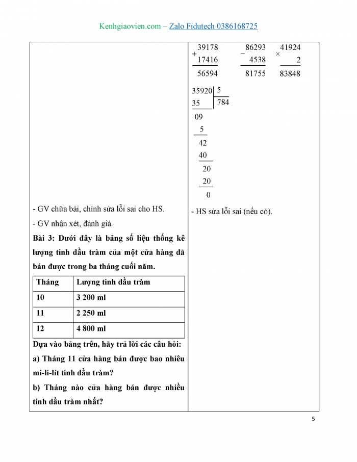 Giáo án và PPT Toán 3 cánh diều bài Ôn tập chung (Tập 2)