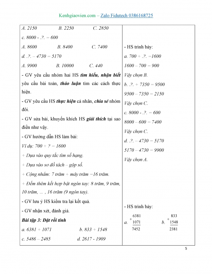 Giáo án và PPT Toán 3 chân trời bài Em làm được những gì? (Chương 3) (1)