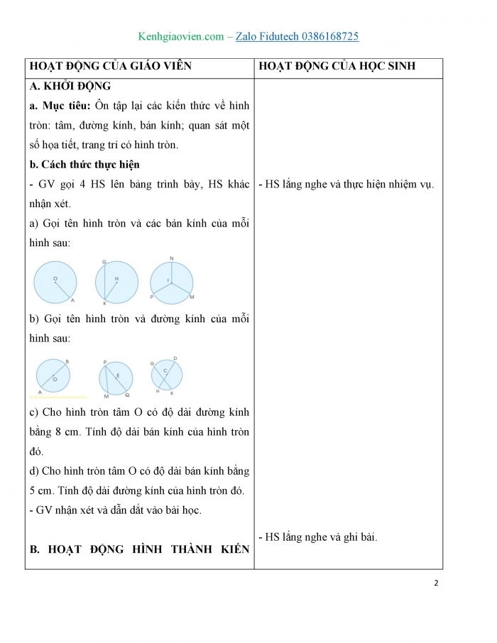 Giáo án và PPT Toán 3 cánh diều bài Vẽ trang trí hình tròn