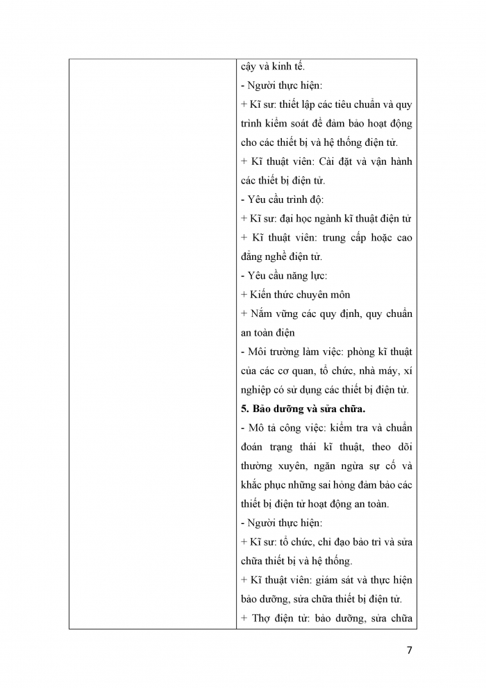 Giáo án và PPT công nghệ 12 điện - điện tử Kết nối bài 14: Ngành nghề và dịch vụ trong lĩnh vực kĩ thuật điện tử