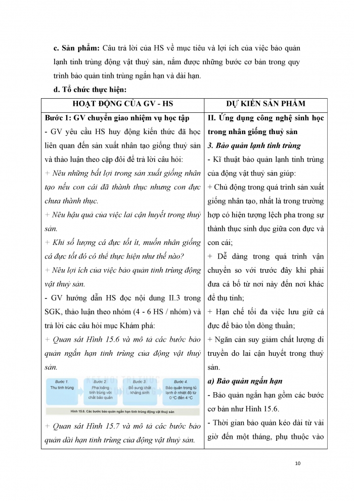 Giáo án và PPT công nghệ 12 lâm nghiệp thủy sản Kết nối bài 15: Ứng dụng công nghệ sinh học trong chọn và nhân giống thủy sản