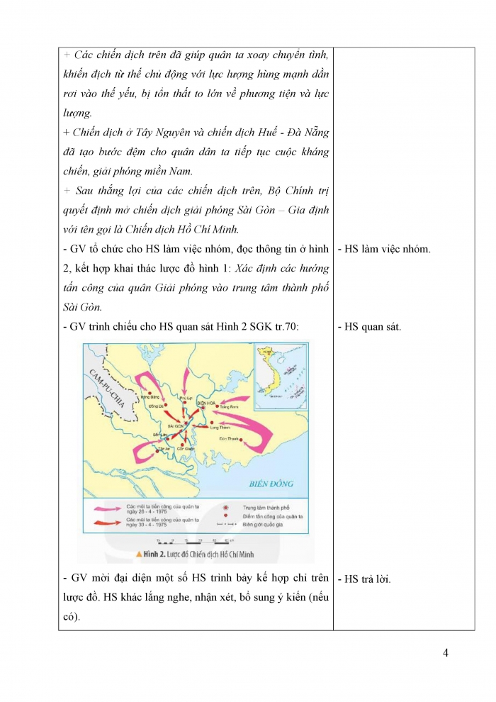 Giáo án và PPT Lịch sử và địa lí 5 Kết nối bài 16: Chiến dịch Hồ Chí Minh năm 1975
