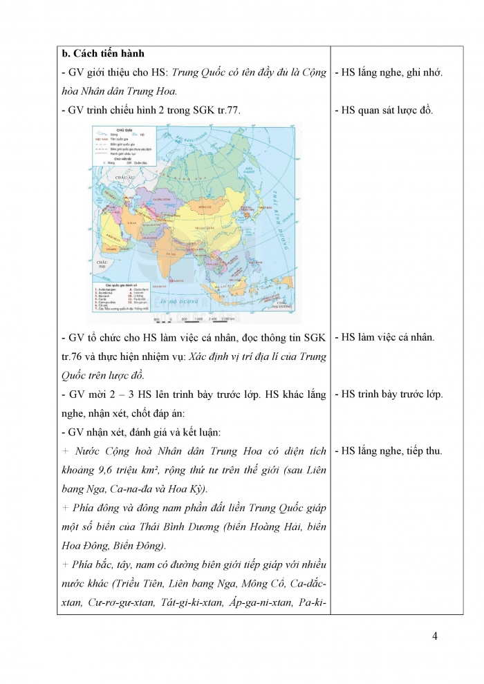 Giáo án và PPT Lịch sử và địa lí 5 Kết nối bài 18: Nước Cộng hòa Nhân dân Trung Hoa