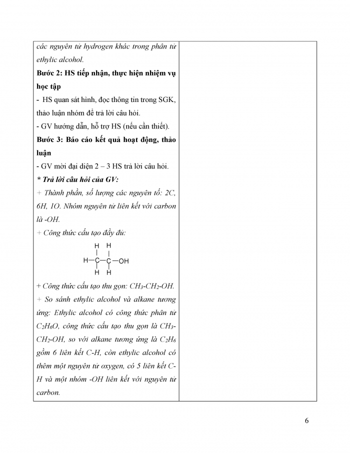 Giáo án và PPT KHTN 9 kết nối bài 26: Ethylic alcohol