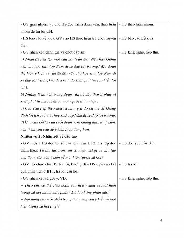 Giáo án và PPT Tiếng Việt 5 cánh diều Bài 7: Viết đoạn văn nêu ý kiến về một hiện tượng xã hội (Cấu tạo của đoạn văn)