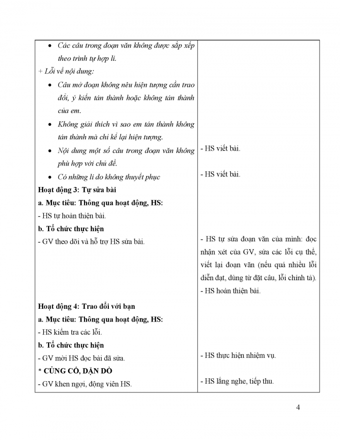 Giáo án và PPT Tiếng Việt 5 cánh diều Bài 9: Trả bài viết đoạn văn nêu ý kiến về một hiện tượng xã hội