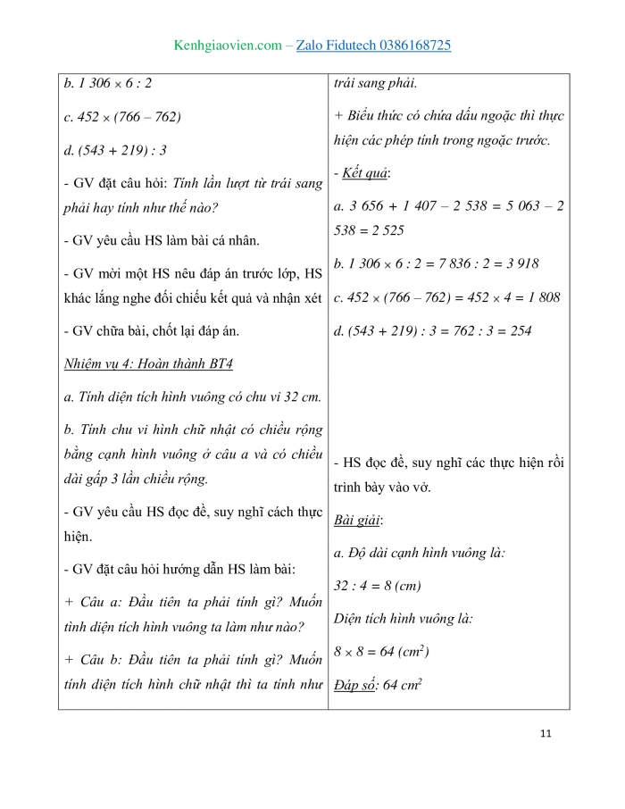 Giáo án và PPT Toán 3 kết nối Bài 81: Ôn tập chung