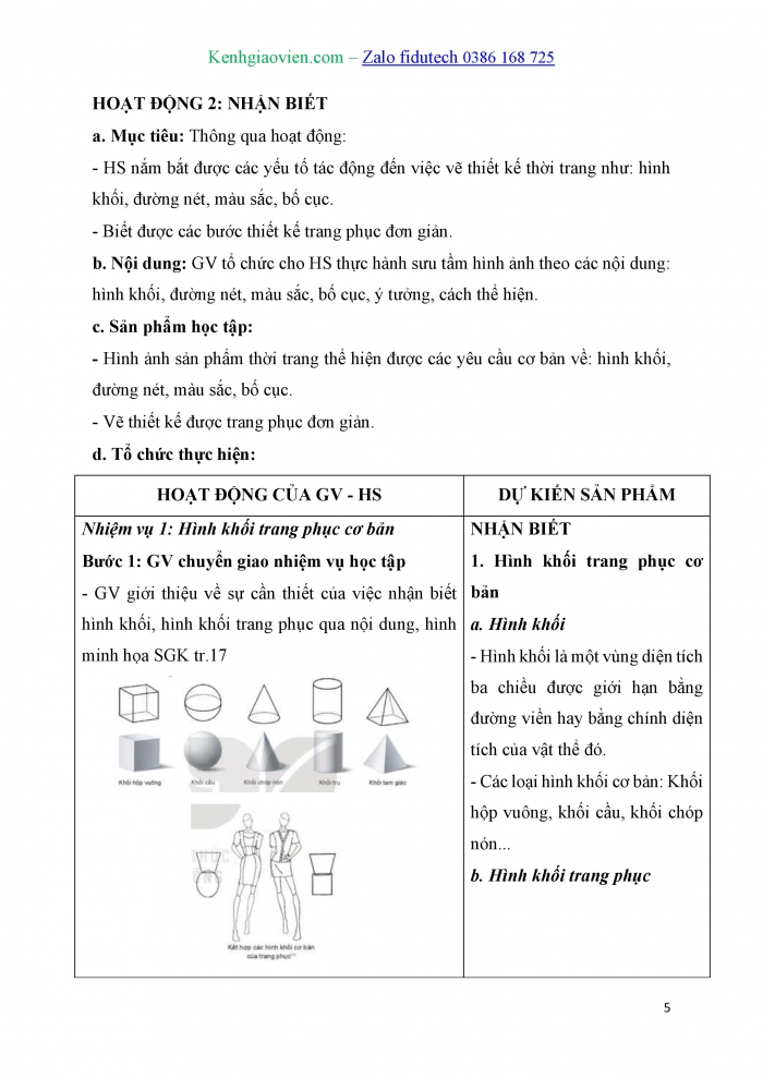 Giáo án và PPT Mĩ thuật 10 Thiết kế thời trang Kết nối Bài 2: Thiết kế mẫu thời trang đơn giản