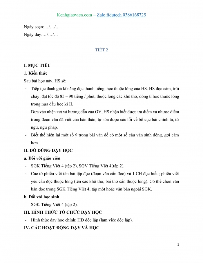 Giáo án và PPT Tiếng Việt 4 cánh diều Bài 15: Ôn tập giữa học kì II (Tiết 1 + 2 + 3)