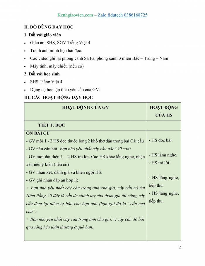 Giáo án và PPT Tiếng Việt 4 kết nối Bài 23: Đường đi Sa Pa