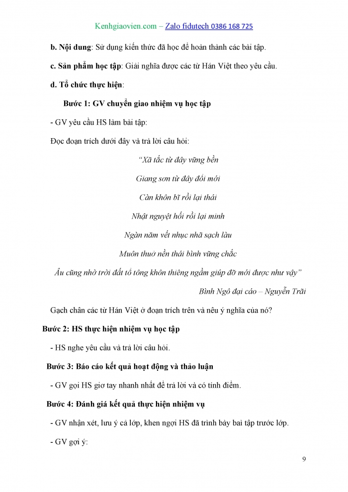 Giáo án và PPT Ngữ văn 10 kết nối Bài 6: Sử dụng từ Hán Việt (tiếp theo)