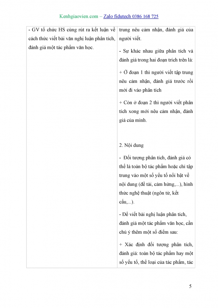 Giáo án và PPT Ngữ văn 10 cánh diều Bài 8: Viết bài văn nghị luận phân tích, đánh giá một tác phẩm văn học