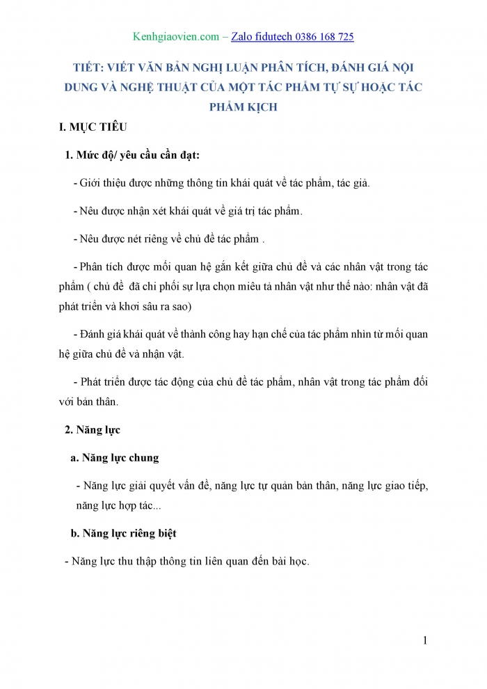 Giáo án và PPT Ngữ văn 10 chân trời Bài 8: Viết văn bản nghị luận phân tích, đánh giá nội dung và nghệ thuật của một tác phẩm tự sự hoặc tác phẩm kịch