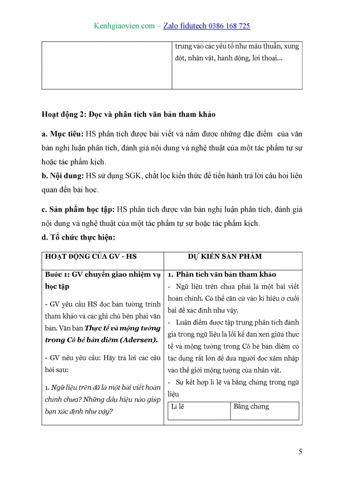 Giáo án và PPT Ngữ văn 10 chân trời Bài 8: Viết văn bản nghị luận phân tích, đánh giá nội dung và nghệ thuật của một tác phẩm tự sự hoặc tác phẩm kịch