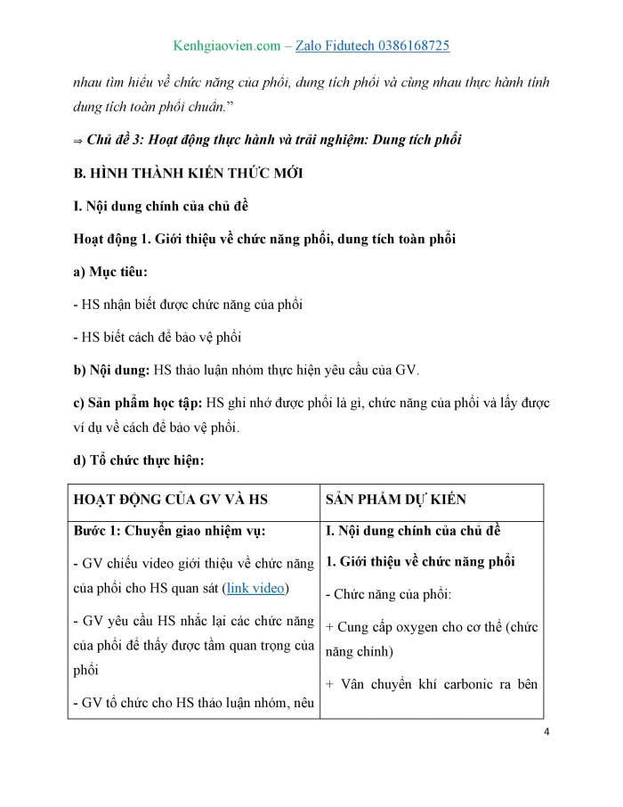 Giáo án và PPT Toán 7 cánh diều Thực hành trải nghiệm Chủ đề 3: Dung tích phổi