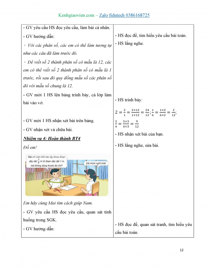 Giáo án và PPT Toán 4 kết nối Bài 59: Luyện tập chung