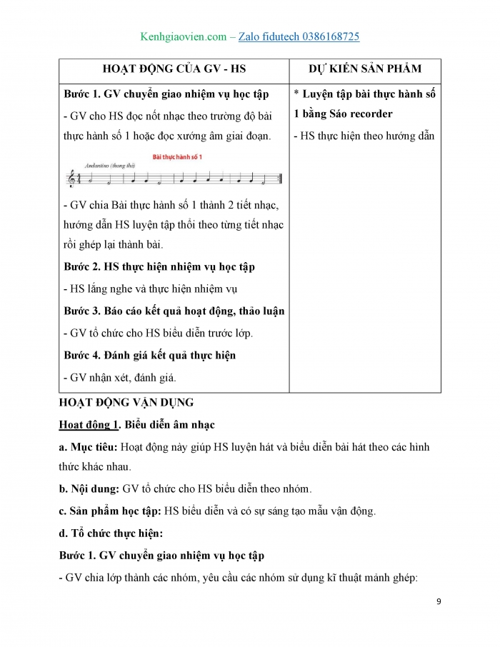 Giáo án và PPT Âm nhạc 7 chân trời Tiết 2: Nhạc cụ thể hiện tiết tấu, Nhạc cụ Sáo recorder Luyện tập thổi nốt Mi