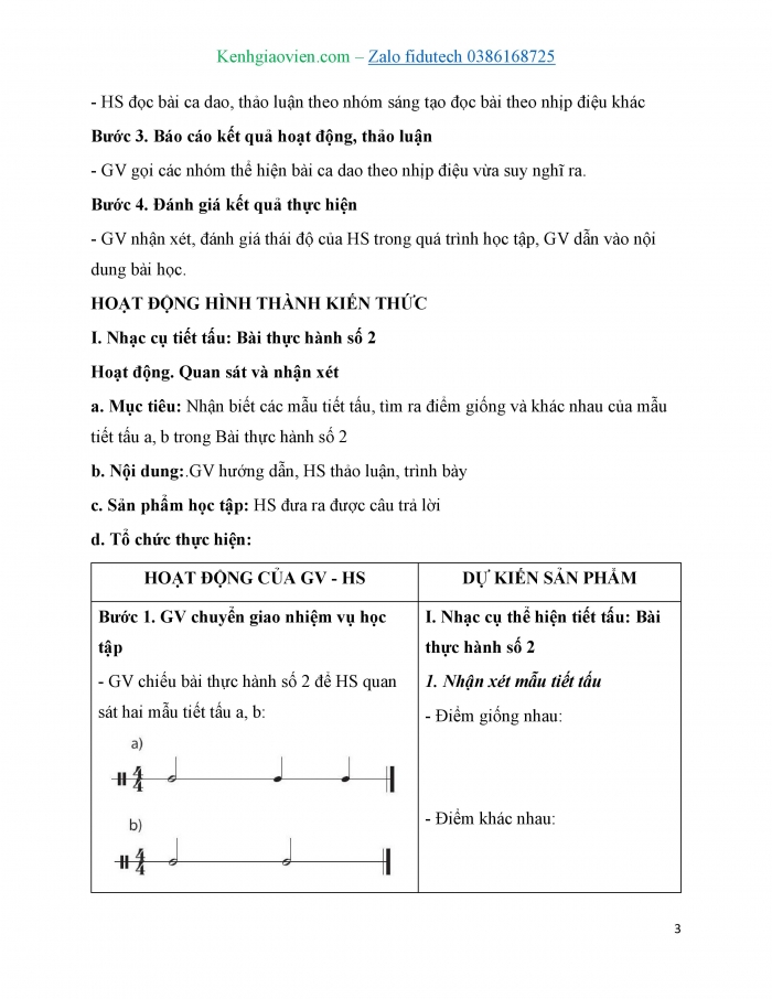 Giáo án và PPT Âm nhạc 7 chân trời Tiết 2: Nhạc cụ thể hiện tiết tấu, Sáo recorder Luyện tập thổi nốt Rê, Kèn phím Luyện tập nốt Si, Đô và kĩ thuật chuyển đổi ngón tay