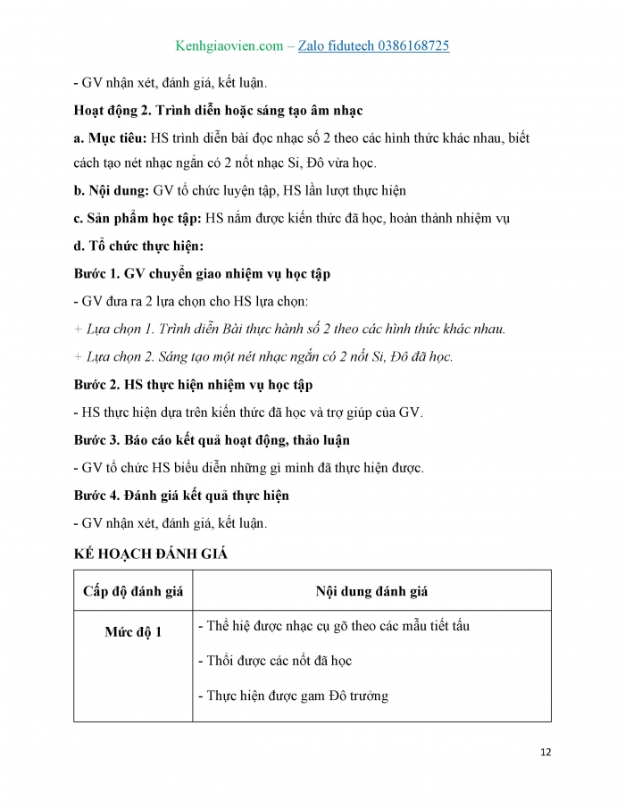 Giáo án và PPT Âm nhạc 7 chân trời Tiết 2: Nhạc cụ thể hiện tiết tấu, Sáo recorder Luyện tập thổi nốt Rê, Kèn phím Luyện tập nốt Si, Đô và kĩ thuật chuyển đổi ngón tay