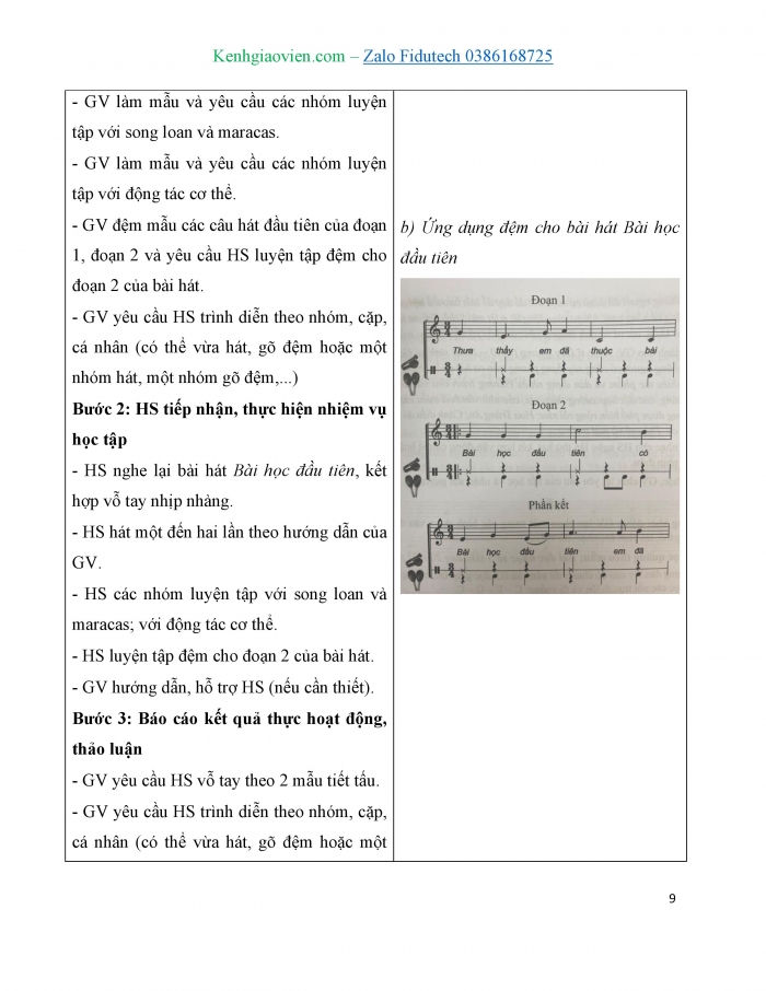 Giáo án và PPT Âm nhạc 7 cánh diều Tiết 2: Kèn clarinet và sáo flute, Ôn tập Bài học đầu tiên, Thể hiện tiết tấu và ứng dụng đệm cho bài hát, Nghe Thầy cô và mái trường