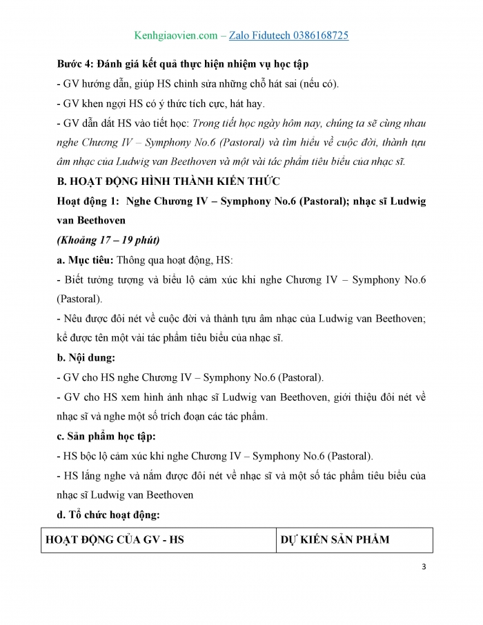 Giáo án và PPT Âm nhạc 7 cánh diều Tiết 2: Nghe Chương IV – Symphony No.6 (Pastoral), Nhạc sĩ Ludwig van Beethoven, Ôn Điều em muốn, Thể hiện tiết tấu ...