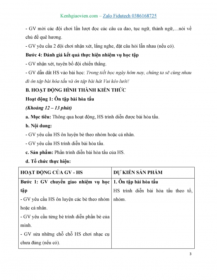 Giáo án và PPT Âm nhạc 7 cánh diều Tiết 3: Ôn tập bài hoà tấu, Ôn tập Vui kéo lưới, Hát bè trì tục; Hát theo cách riêng của mình