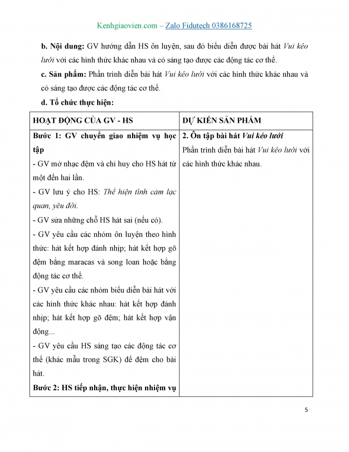 Giáo án và PPT Âm nhạc 7 cánh diều Tiết 3: Ôn tập bài hoà tấu, Ôn tập Vui kéo lưới, Hát bè trì tục; Hát theo cách riêng của mình