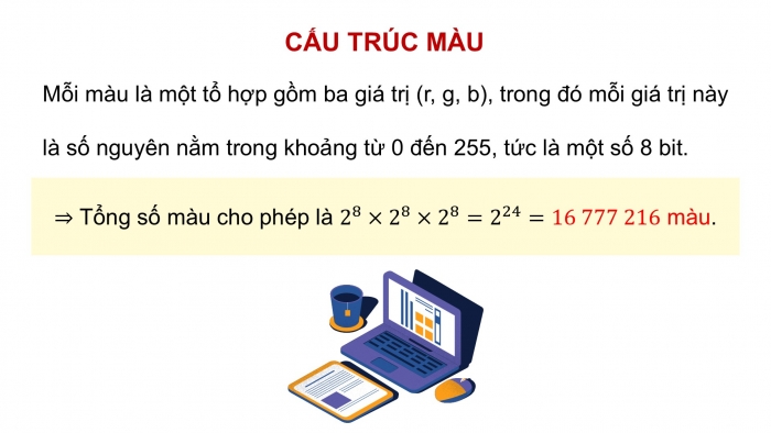 Giáo án điện tử Khoa học máy tính 12 kết nối Bài 15: Tạo màu cho chữ và nền