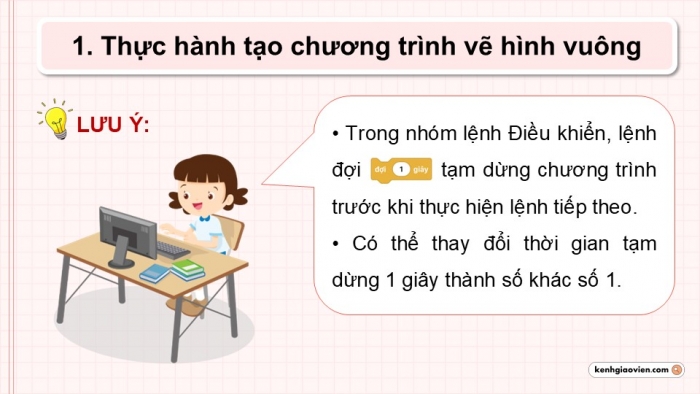 Giáo án điện tử Tin học 5 cánh diều Chủ đề F Bài 2: Thực hành tạo chương trình vẽ hình đơn giản