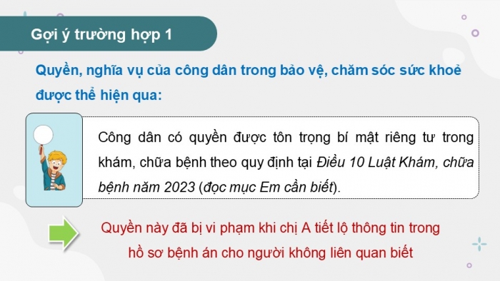 Giáo án điện tử Kinh tế pháp luật 12 chân trời Bài 12: Quyền và nghĩa vụ của công dân trong bảo vệ, chăm sóc sức khoẻ và đảm bảo an sinh xã hội