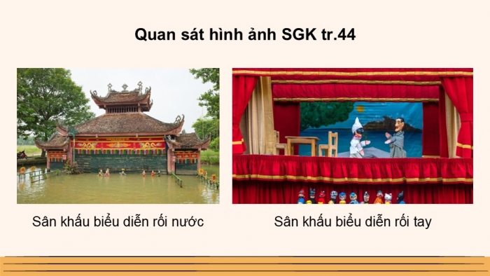 Giáo án điện tử Mĩ thuật 9 chân trời bản 1 Bài 10: Thiết kế sân khấu biểu diễn rối dây