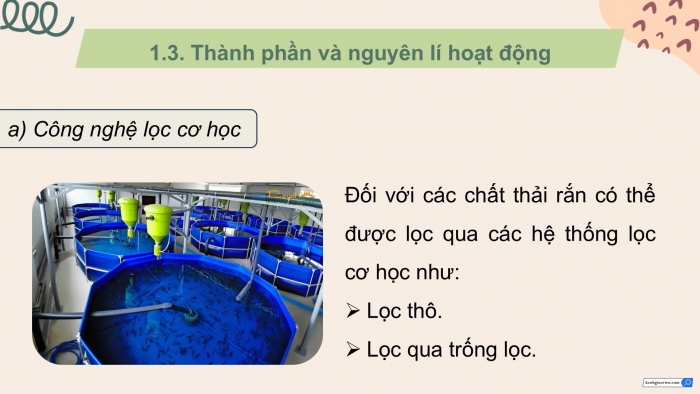 Giáo án điện tử Công nghệ 12 Lâm nghiệp Thủy sản Cánh diều Bài 20: Ứng dụng công nghệ cao trong nuôi trồng thủy sản