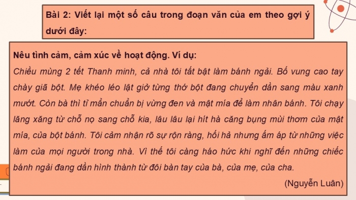 Giáo án điện tử Tiếng Việt 5 kết nối Bài 12: Đánh giá, chỉnh sửa đoạn văn thể hiện tình cảm, cảm xúc về một sự việc