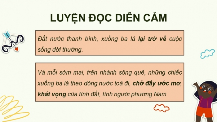 Giáo án điện tử Tiếng Việt 5 kết nối Bài 15: Xuồng ba lá quê tôi