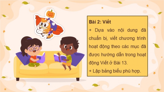 Giáo án điện tử Tiếng Việt 5 kết nối Bài 16: Viết chương trình hoạt động (Bài viết số 2)