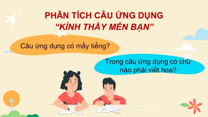 Giáo án điện tử Tiếng Việt 2 chân trời Bài 3: Viết chữ hoa K, Từ chỉ đặc điểm, Câu kiểu Ai thế nào?