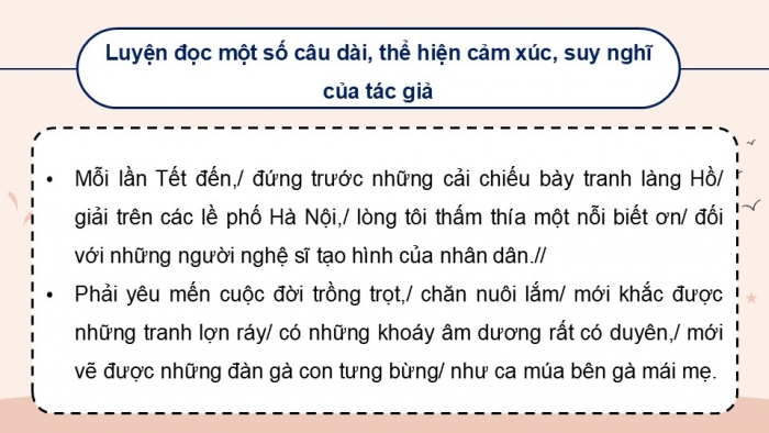 Giáo án điện tử Tiếng Việt 5 chân trời Bài 8: Tranh làng Hồ