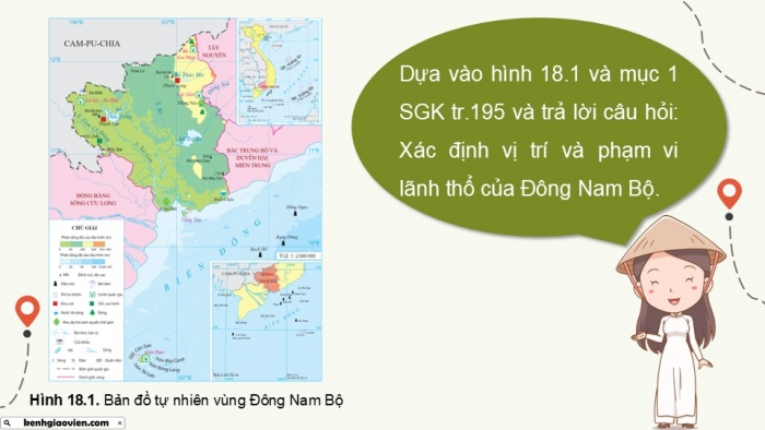 Giáo án điện tử Địa lí 9 kết nối Bài 18: Vùng Đông Nam Bộ