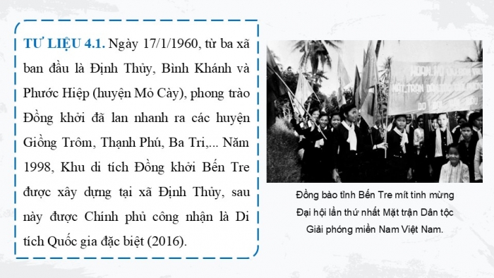 Giáo án điện tử Lịch sử 9 chân trời Bài 17: Việt Nam từ năm 1954 đến năm 1965 (P2)