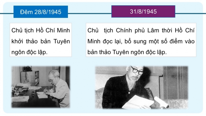 Giáo án điện tử Ngữ văn 12 kết nối Bài 6: Tuyên ngôn Độc lập (Hồ Chí Minh)