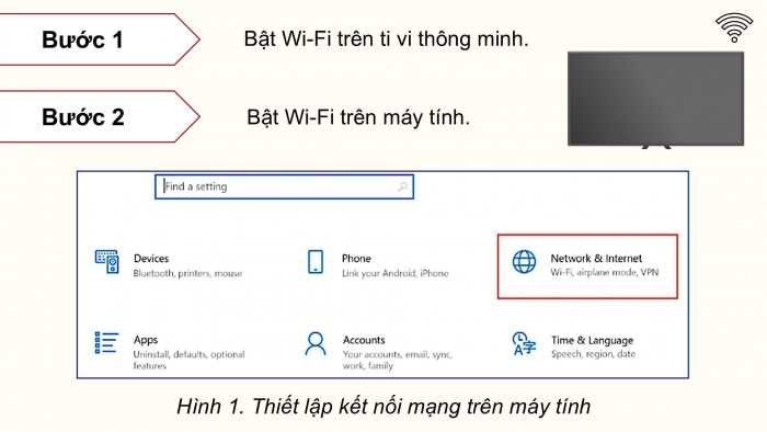 Giáo án điện tử Tin học ứng dụng 12 cánh diều Bài 1: Thực hành kết nối máy tính với ti vi thông minh