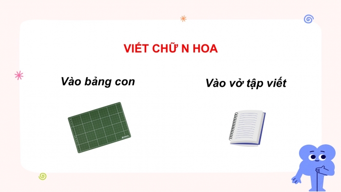 Giáo án điện tử Tiếng Việt 2 chân trời Bài 1: Viết chữ hoa N, Từ chỉ sự vật, Câu kiểu Ai thế nào?