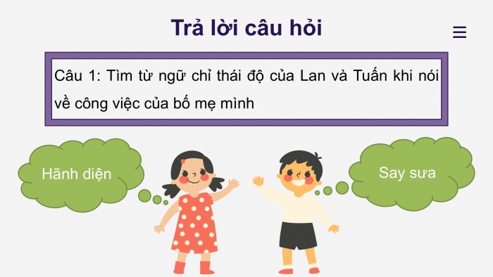 Giáo án điện tử Tiếng Việt 2 chân trời Bài 1: Đọc Mẹ của Oanh