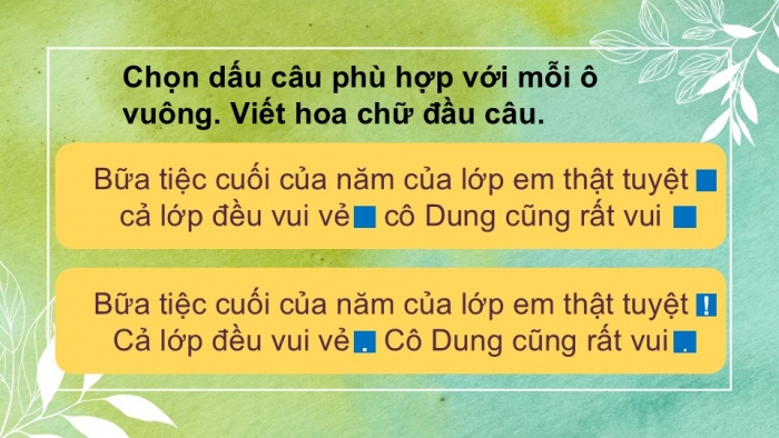 Giáo án điện tử Tiếng Việt 2 chân trời Đánh giá cuối học kì I (Tiết 3 + 4)