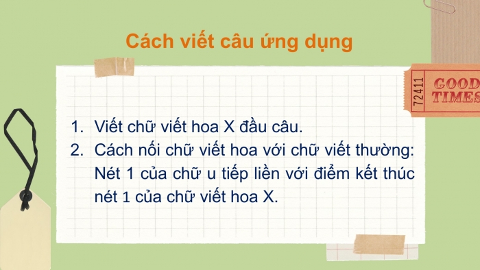 Giáo án điện tử Tiếng Việt 2 chân trời Bài 1: Viết chữ hoa X, Từ chỉ hoạt động, Dấu chấm than