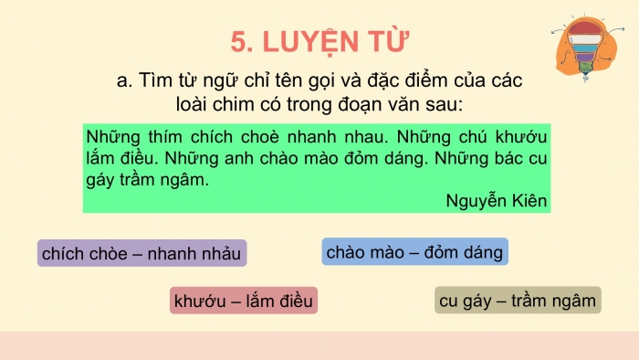 Giáo án điện tử Tiếng Việt 2 chân trời Bài 1: Viết chữ hoa Â, Từ chỉ sự vật, chỉ đặc điểm, Dấu chấm, dấu phẩy