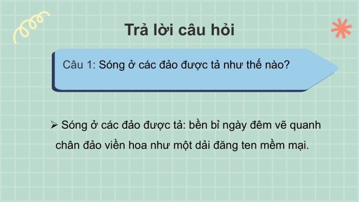 Giáo án điện tử Tiếng Việt 2 chân trời Bài 2: Đọc Sóng và cát ở Trường Sa, Nghe - viết Chim rừng Tây Nguyên, Phân biệt d/gi, iêu/ươu, oan/oang