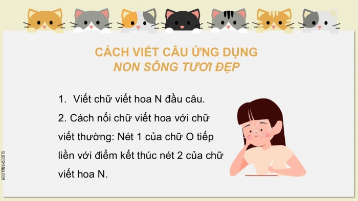 Giáo án điện tử Tiếng Việt 2 chân trời Bài 1: Viết chữ hoa N, Từ chỉ đặc điểm, Câu kiểu Ai thế nào?